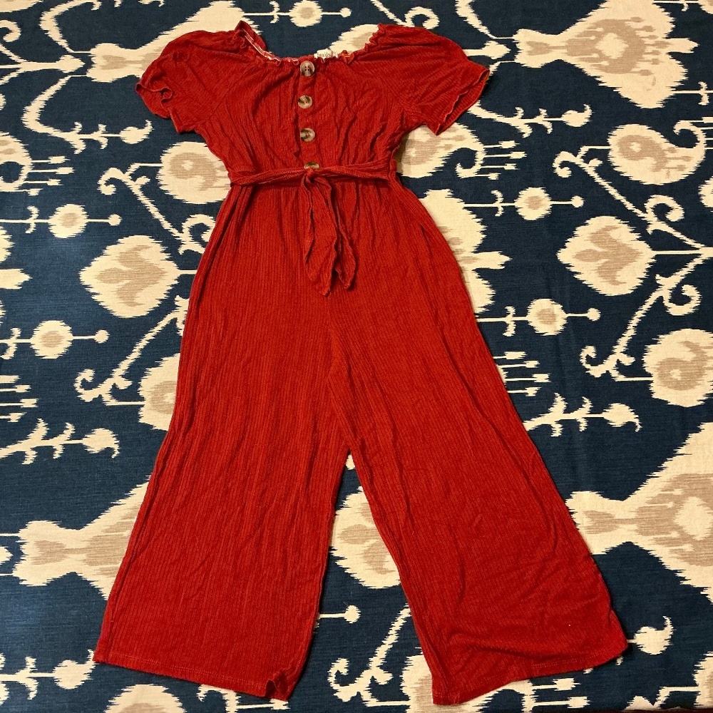 Kids burnt orange romper